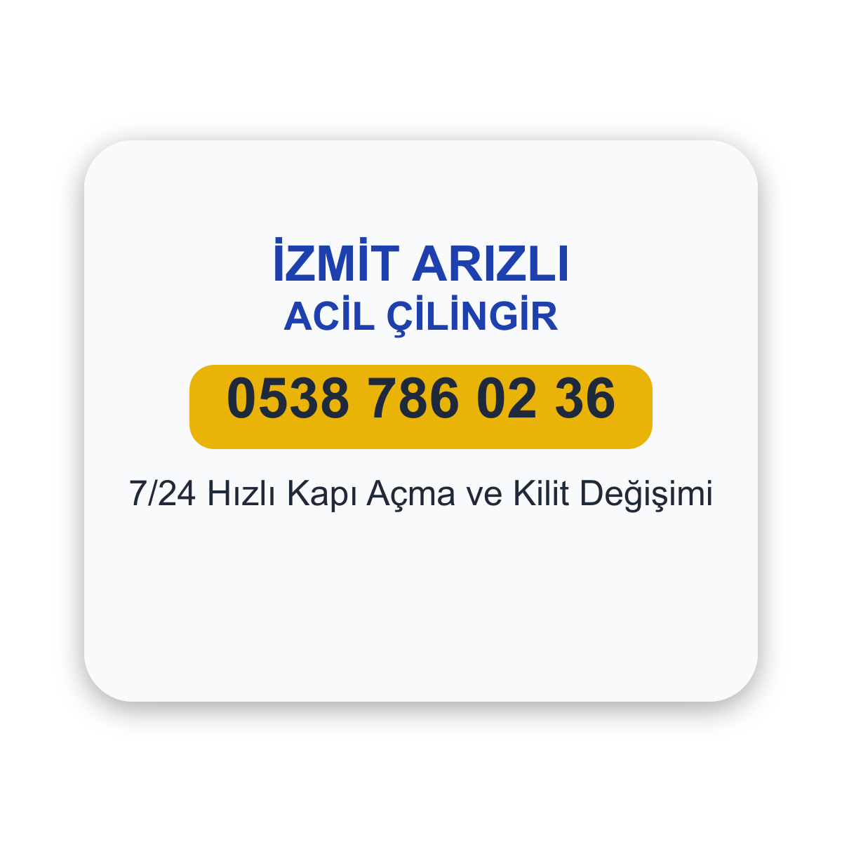 İzmit Arızlı acil çilingir hizmeti - 7/24 kapı açma ve kilit değişimi - Telefon: 0538 786 02 36